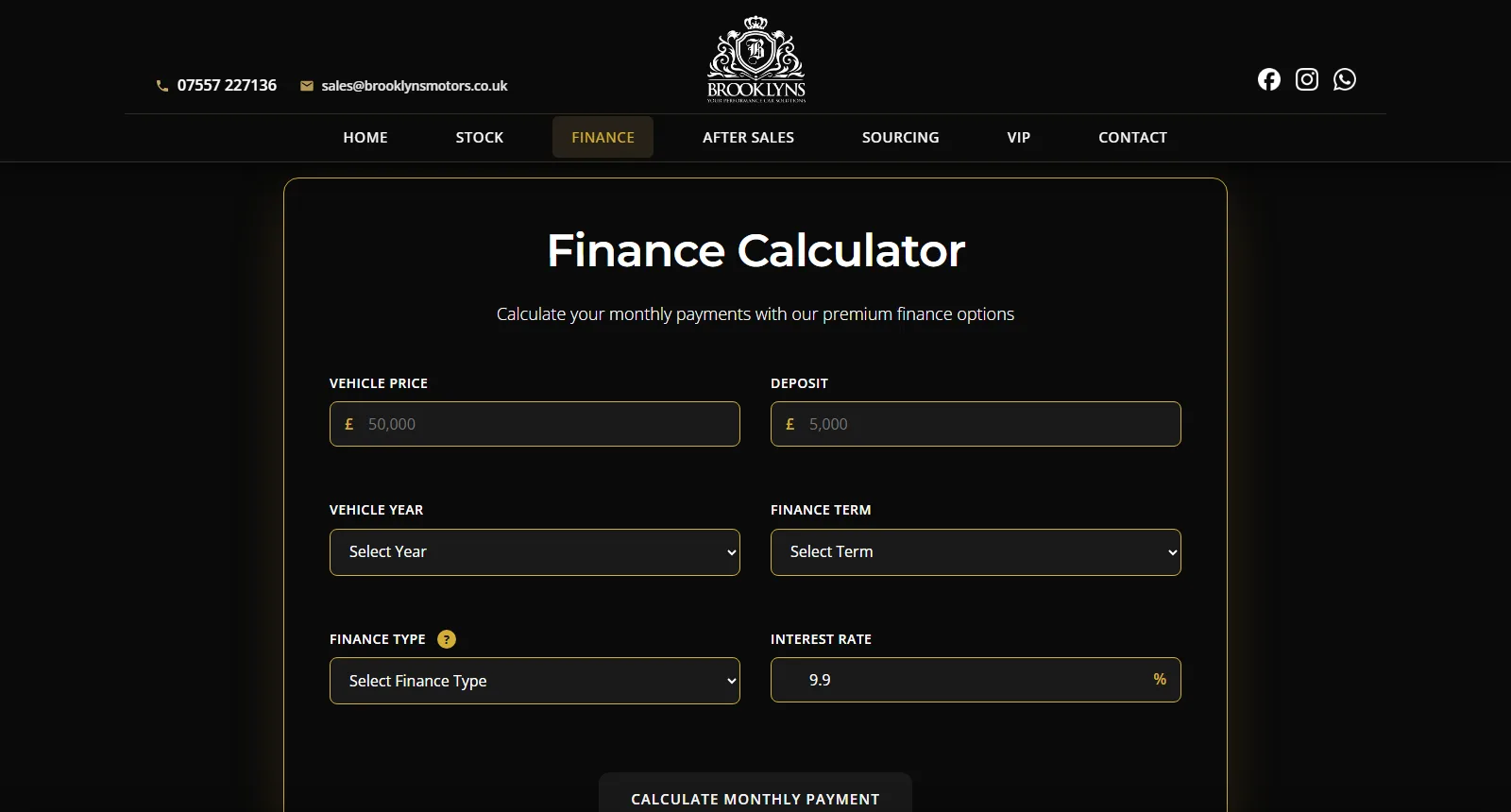 The finance calculator